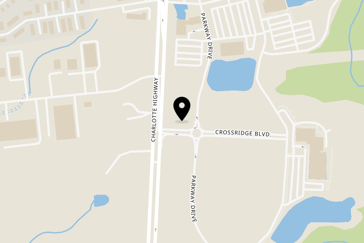 Map showing the location of Taste Buds Kitchen Indian Land – Fort Mill on 2097 Parkway Dr in Fort Mill