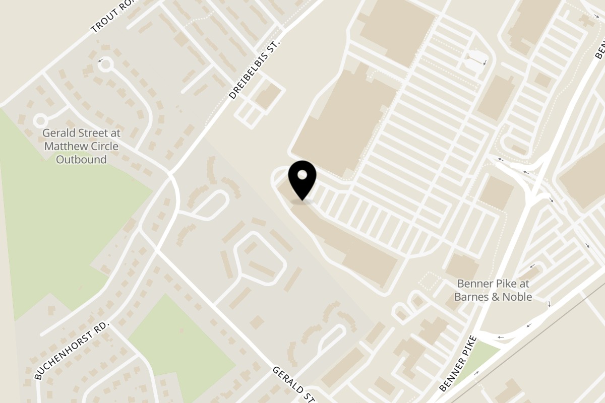 Map showing the location of Taste Buds Kitchen State College – Penn State on 331 Benner Pike in State College
